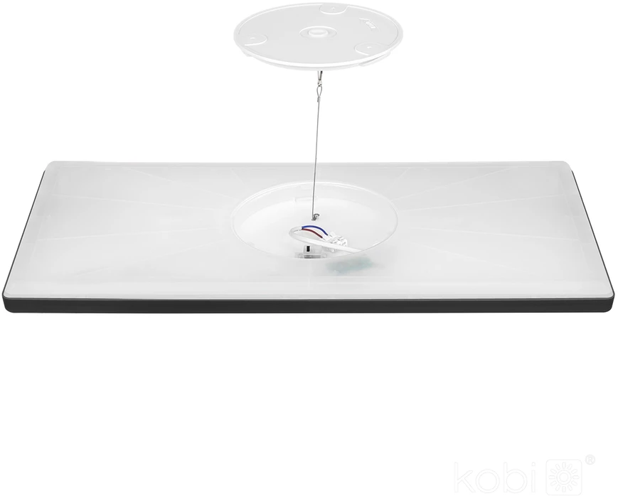 32W LED lubinis šviestuvas NIVERA SQUARE, juodas, 3000/4000/6000K, IP54