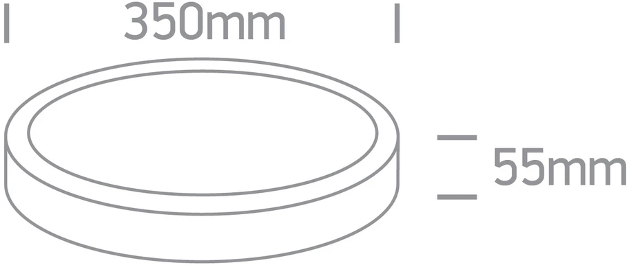 35W LED vidaus/lauko plafonas, baltas, 3000/4000/6000K, IP65, 67220B/W/V