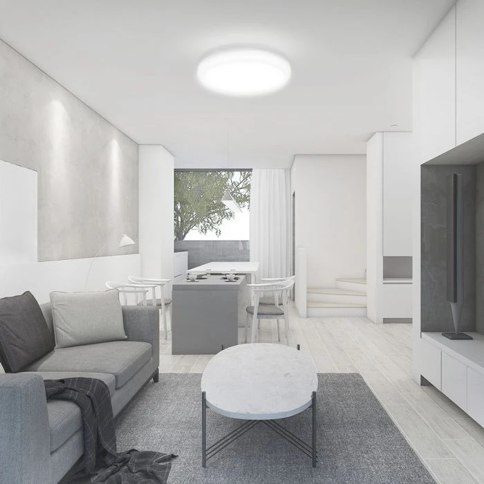 Sieninis šviestuvas V-tac 36W LED paviršinis šviestuvas, baltas, 4000K, IP44