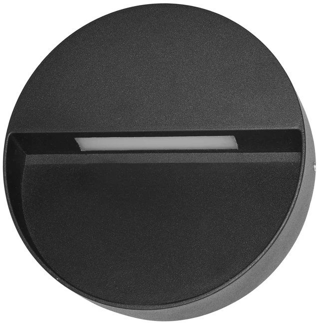 Pakabinamas šviestuvas 3W LED sieninis fasado šviestuvas PIANA 3K, juodas, 3000K