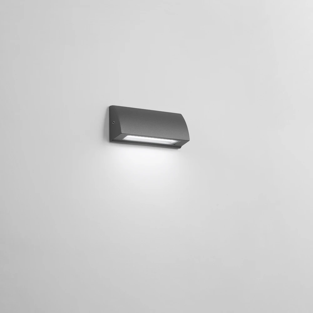Sieninis šviestuvas 4W LED sieninis fasado šviestuvas SHELBY, antracito sp., CCT, IP54