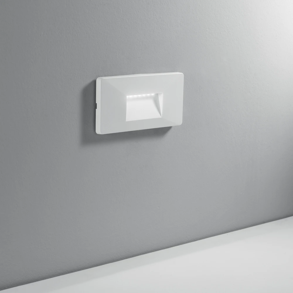 Sieninis šviestuvas 4W LED sieninis fasado šviestuvas laiptų apšvietimui BREEN, baltas, CCT, IP65
