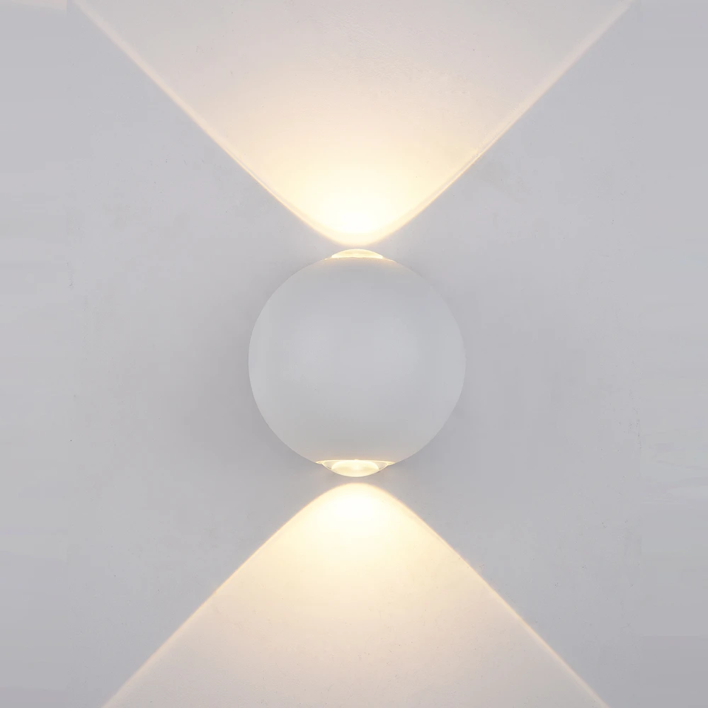 Sieninis šviestuvas 4W LED sieninis fasado šviestuvas CARSOLI, baltas, 3000K