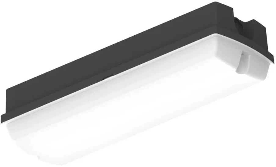 Ledvance 5-9W LED stačiakampis plafonas BLKH COMP RC, juodas, 3000/4000K, IP65, su judesio davikliu