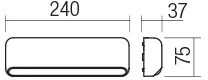 Sieninis šviestuvas 5,2W LED sieninis lauko šviestuvas SAPO, tamsiai pilkas, 3000K, IP65, 90072