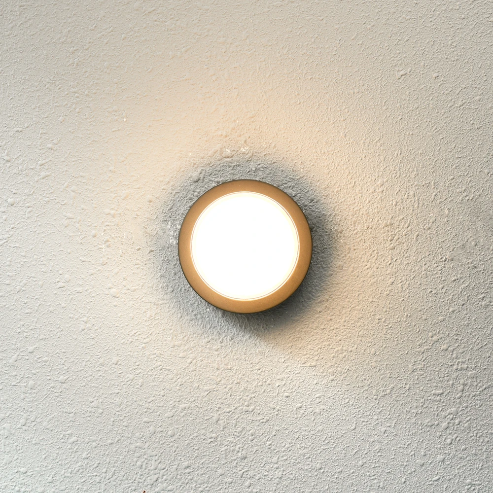 Sieninis šviestuvas 5W LED sieninis fasado šviestuvas ROSTA, juodas, 3000K