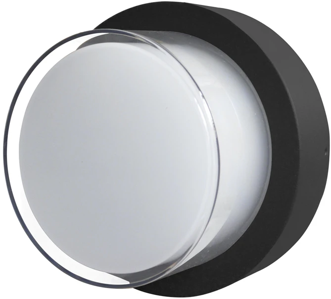 Sieninis šviestuvas 5W LED sieninis fasado šviestuvas ROSTA, juodas, 4000K