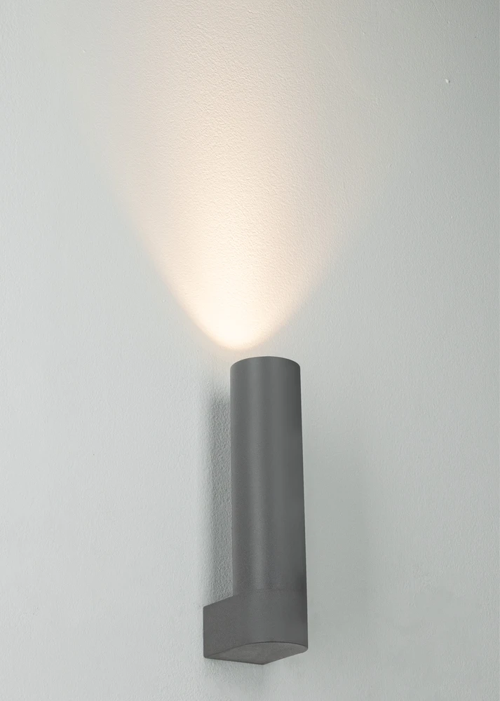 Sieninis šviestuvas 5W LED sieninis fasado šviestuvas, tamsiai pilkas, 3000K, IP65, E415