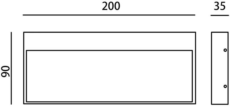 Sieninis šviestuvas Italux 5W LED sieninis fasado šviestuvas FENIS 4K, juodas, 4000K
