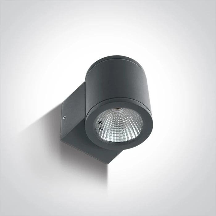 6W LED cilindro formos šviestuvas, antracito sp., 3000K, 67138E/AN/W