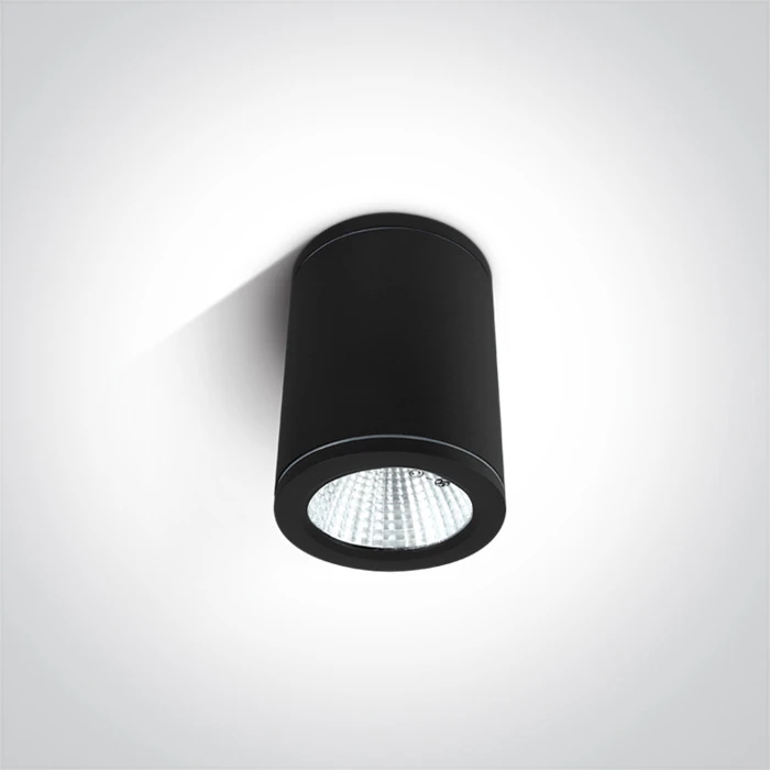 6W LED cilindro formos šviestuvas, juodas, 3000K, 67138C/B/W