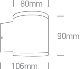 6W LED cilindro formos šviestuvas, antracito sp., 3000K, 67138E/AN/W