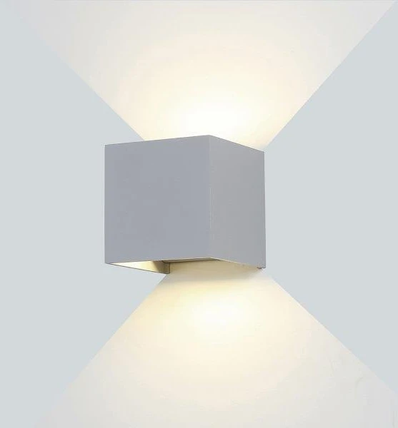 6W LED fasado šviestuvas OPTONICA, pilkas, 3000K