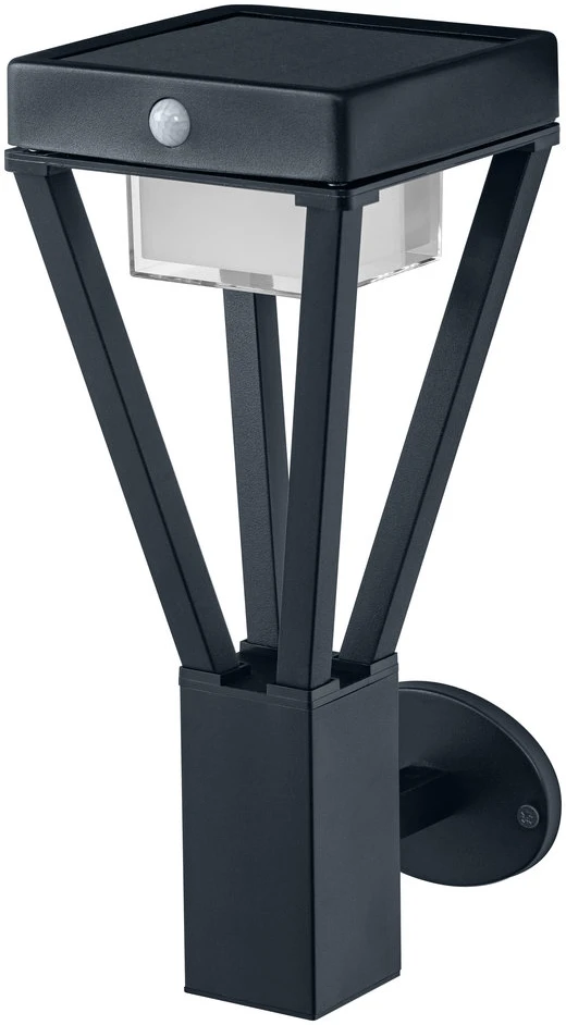 Ledvance 6W LED fasado šviestuvas ENDURA STYLE SOLAR BOUQUET, juodas, 3000K, su sensorium