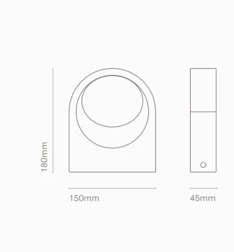 6W LED paviršinis lauko šviestuvas PLACA, antracito sp., 3000K, IP65