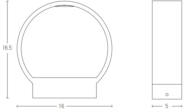 6W LED paviršinis lauko šviestuvas, tamsiai rudas, 3000K, E268