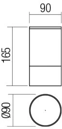 6W LED paviršinis lauko šviestuvas XILO, baltas, 3000K, IP54, 90350