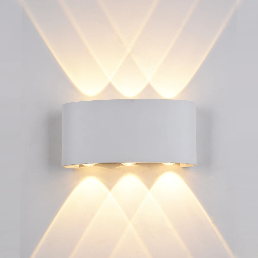 Pakabinamas šviestuvas 6W LED sieninis fasado šviestuvas GILBERTO, baltas, 3000K