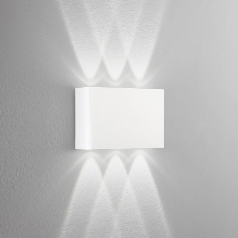 Sieninis šviestuvas 6W LED sieninis fasado šviestuvas KLEIN, baltas, CCT, IP65