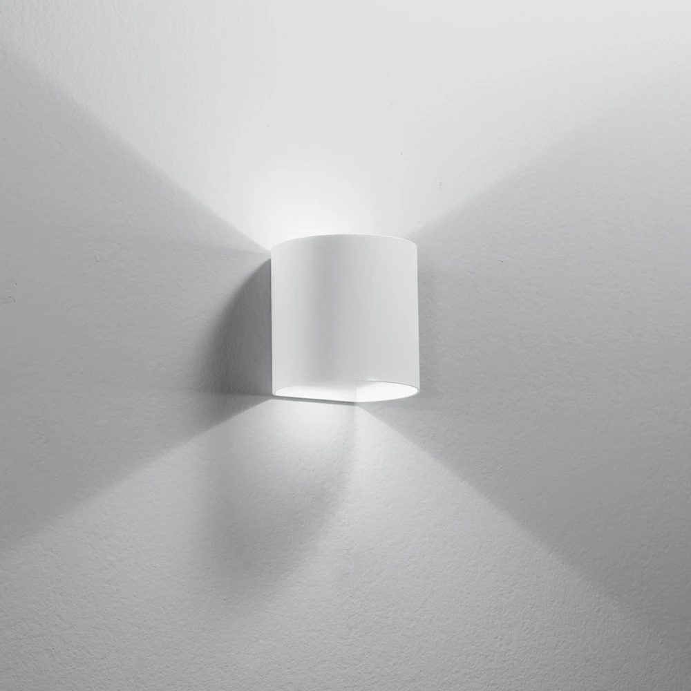 Sieninis šviestuvas 6W LED sieninis fasado šviestuvas GOLF, baltas, CCT, IP54, šviečia į viršų ir į apačią