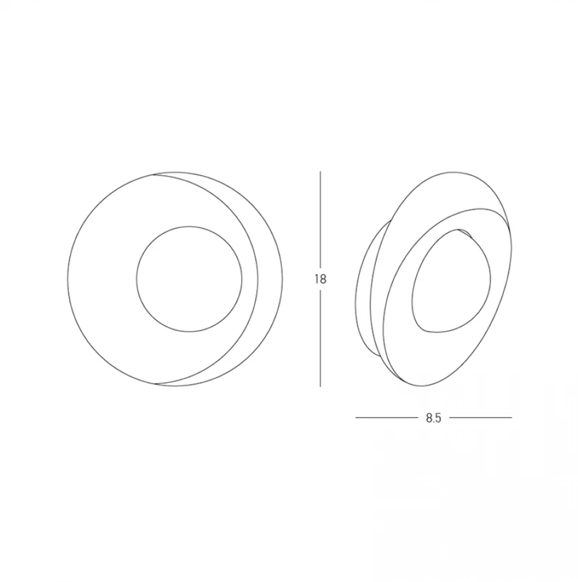 6W LED sieninis fasado šviestuvas, tamsiai pilkas, 3000K, IP54, E413