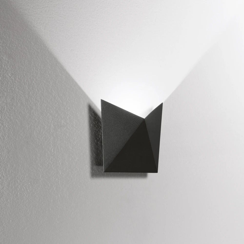 6W LED sieninis fasado šviestuvas STEALTH, juodas, CCT, IP54