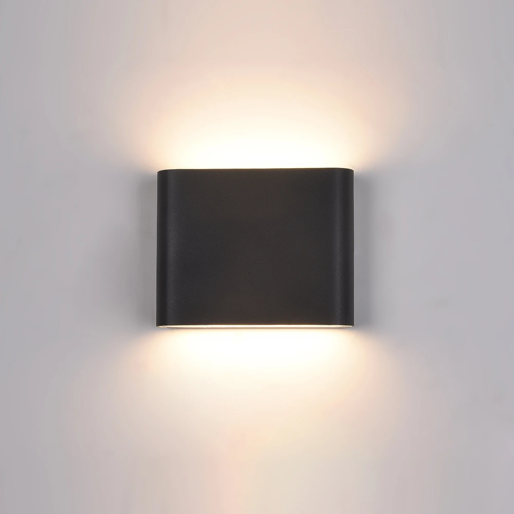 Pakabinamas šviestuvas 6W LED sieninis fasado šviestuvas ROMANO, juodas, 3000K