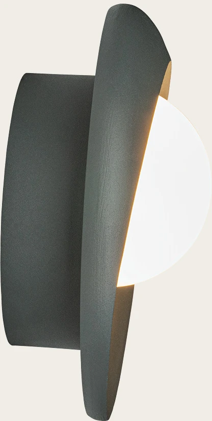 6W LED sieninis fasado šviestuvas, tamsiai pilkas, 3000K, IP54, E413