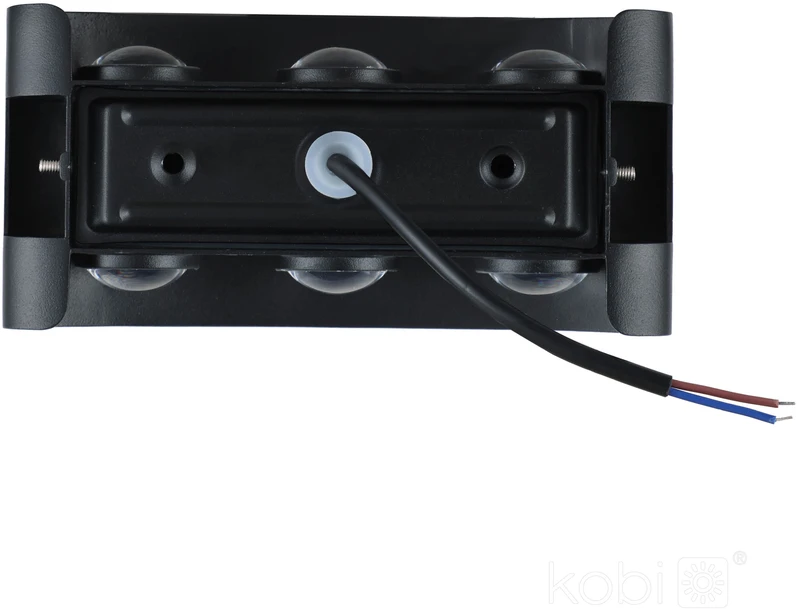 6W LED sieninis lauko šviestuvas LUMEPRA, juodas, 3000K, IP54