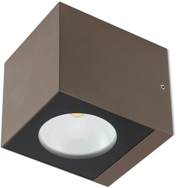 Sieninis šviestuvas 6W LED sieninis lauko šviestuvas TEKO, tamsiai rudas, 3000K, IP65, 90099