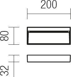6W LED sieninis lauko šviestuvas EVEN, baltas, 3000K, IP54, 9152