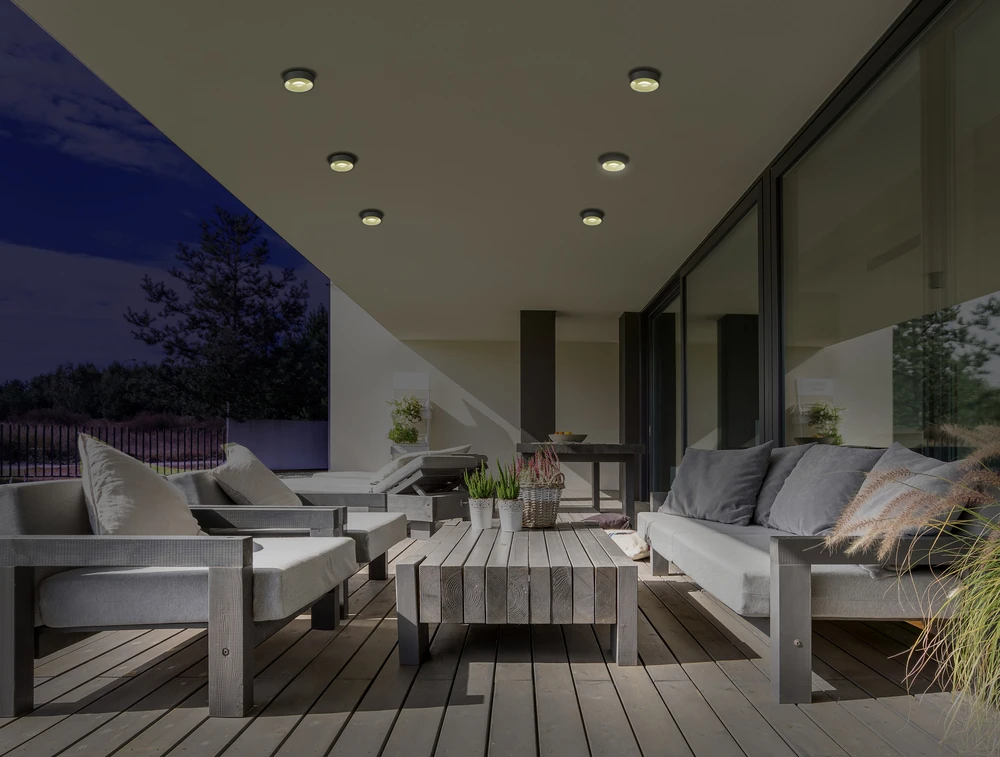 6W paviršinis lubų šviestuvas ANIA, antracito sp., 3000K, P2060000GR