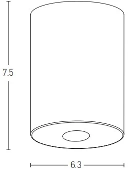7W LED paviršinis lauko šviestuvas, juodas, 3000K, S112