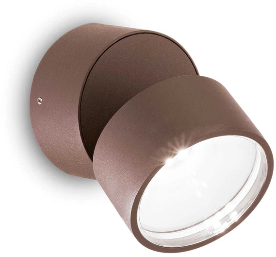 7W paviršinis lauko šviestuvas OMEGA ROUND, kavos sp., 4000K, 285498