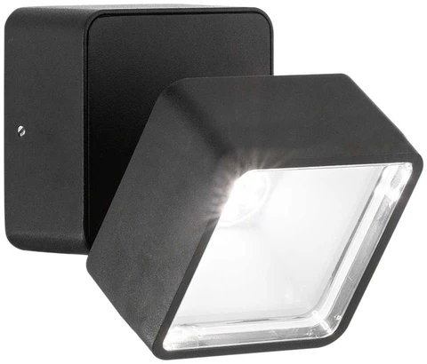 7W paviršinis lauko šviestuvas OMEGA SQUARE, juodas, 4000K, 285535