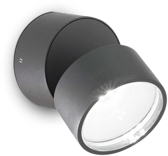 7W paviršinis lauko šviestuvas OMEGA ROUND, antracito sp., 4000K, 285467