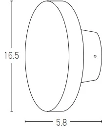 8W LED paviršinis lauko šviestuvas, juodas, 3000K, E305