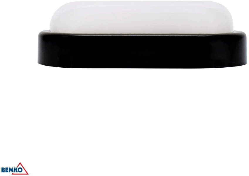 Bemko 8W LED plafonas KANLO, juodas, 4000K, IP54, 120°, su judesio davikliu
