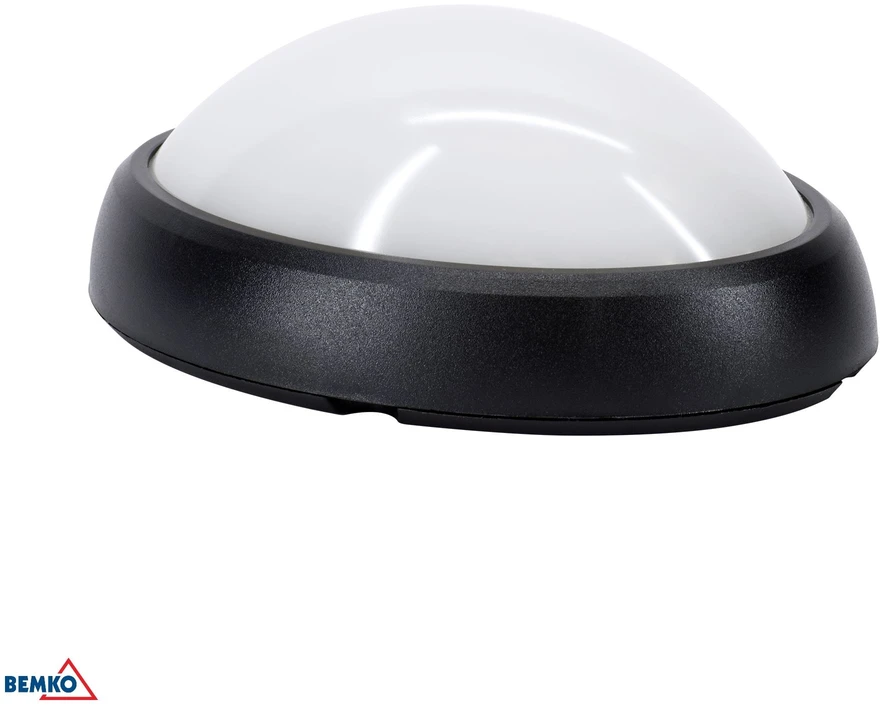 Lubinis šviestuvas Bemko 8W LED plafonas KANLO, juodas, 4000K, IP54, 120°