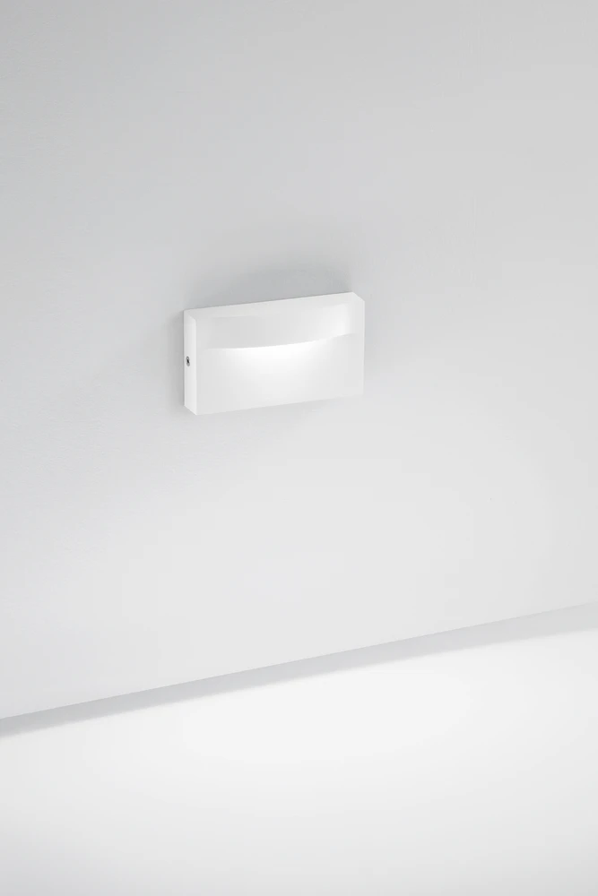 Sieninis šviestuvas 8W LED sieninis fasado šviestuvas MOBULA, baltas, IP65