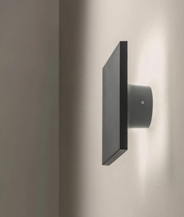 Sieninis šviestuvas 8W LED sieninis fasado šviestuvas AURA, tamsiai pilkas, 3000K, 90371