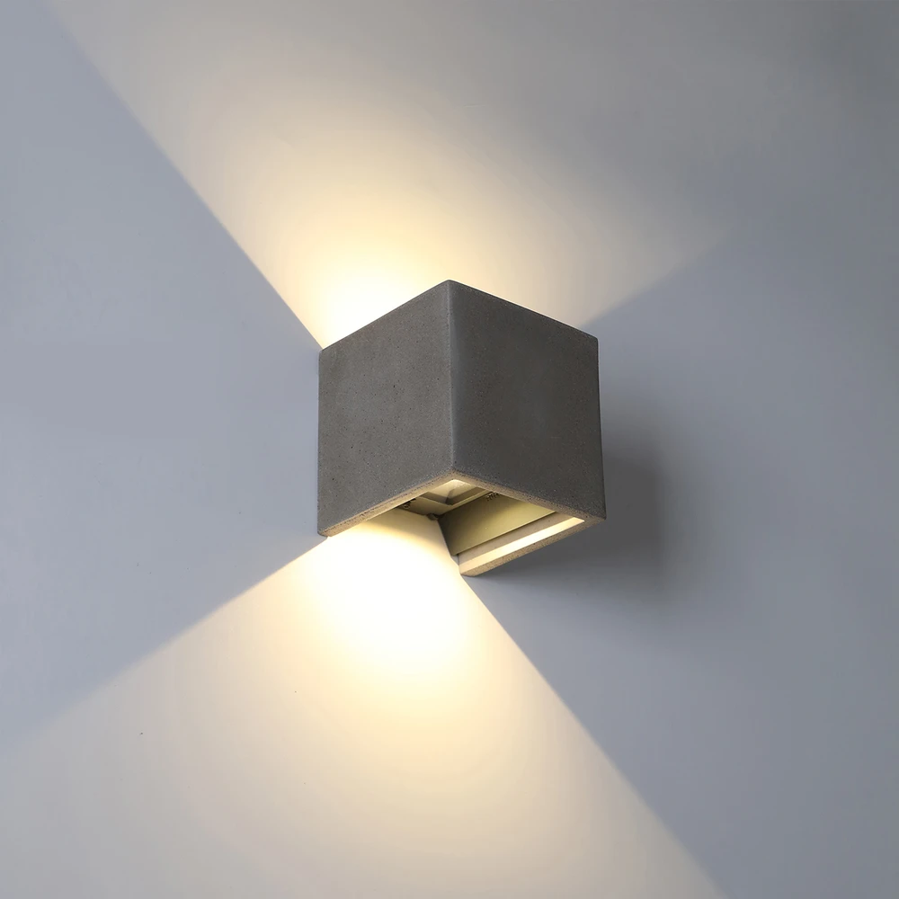 8W LED sieninis fasado šviestuvas PERSEO, pilkas, 3000K, dimeriuojamas, IP65, A2077001GRDP