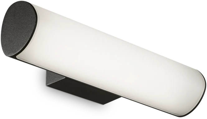 Sieninis šviestuvas Ideal Lux 9,5W LED sieninis fasado šviestuvas ETERE, juodas, 3000K, IP44, 322193