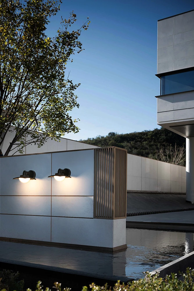 Pakabinamas šviestuvas 9W LED sieninis fasado šviestuvas ISOLA 4K, juodas, 4000K