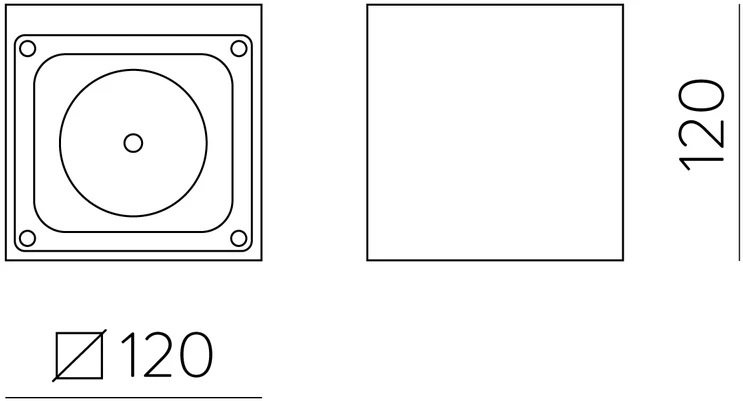 9W LED sieninis fasado šviestuvas HAMAL, antracito sp., 3000K, dimeriuojamas, IP65, A2081000GRDT