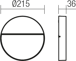 9W LED sieninis lauko šviestuvas EVEN, tamsiai pilkas, 3000K, IP54, 9624