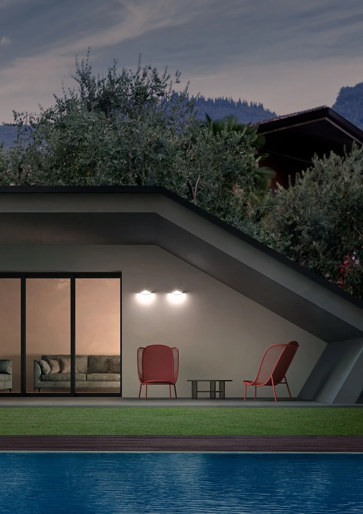 9W LED sieninis lauko šviestuvas CHALET, tamsiai pilkas, 3000K, IP54, 90001