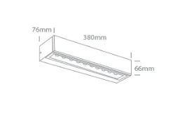 Sieninis šviestuvas 9W sieninis lauko šviestuvas, baltas, 3000K, IP65, 67526A2/W/W