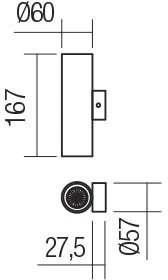 Sieninis šviestuvas AXIS, GU10, matinės baltos sp.