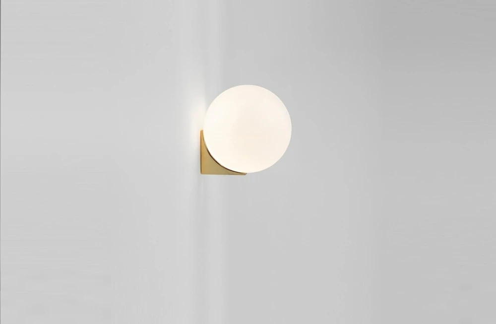 Sieninis šviestuvas BOLL, G9, aukso sp.